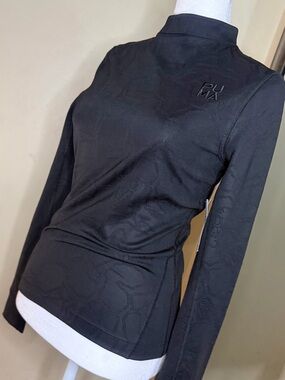 Puma Black Long-Sleeve Slim Athletic Top